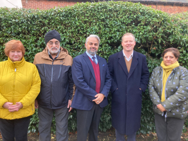Naveed, local councillors, and Neil O'Brien MP